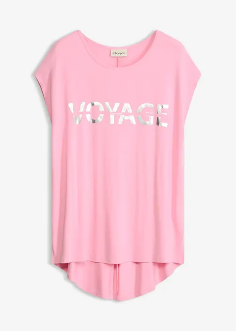 T-shirt long en viscose extensible, bonprix