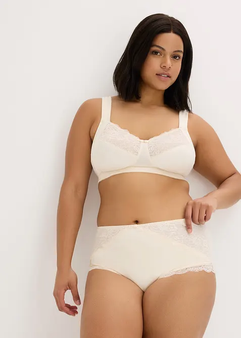 Soutien-gorge grand maintien sans armatures, bretelles rembourr&eacute;es, bonprix