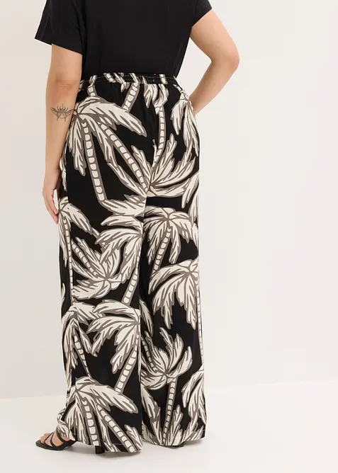 Pantalon large en viscose fluide, bonprix