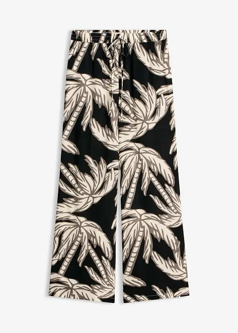 Pantalon large en viscose fluide, bonprix