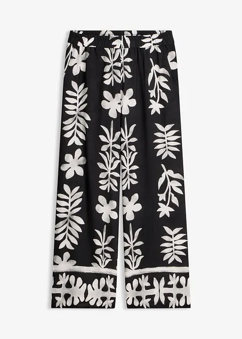 bedruckte Hose aus flie&szlig;ender Viskose, bonprix