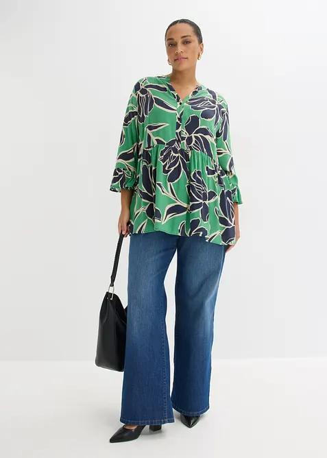 Blouse longue en viscose fluide, bonprix