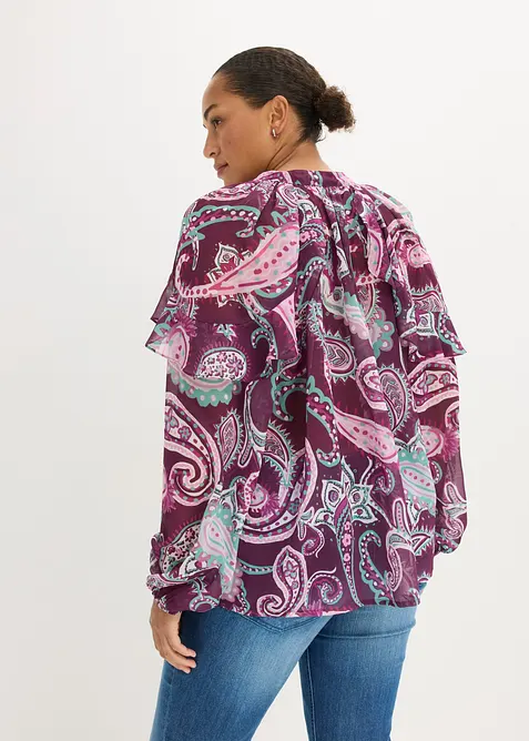 Blouse &agrave; volants, bonprix