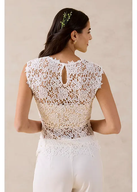 Top en dentelle, bonprix