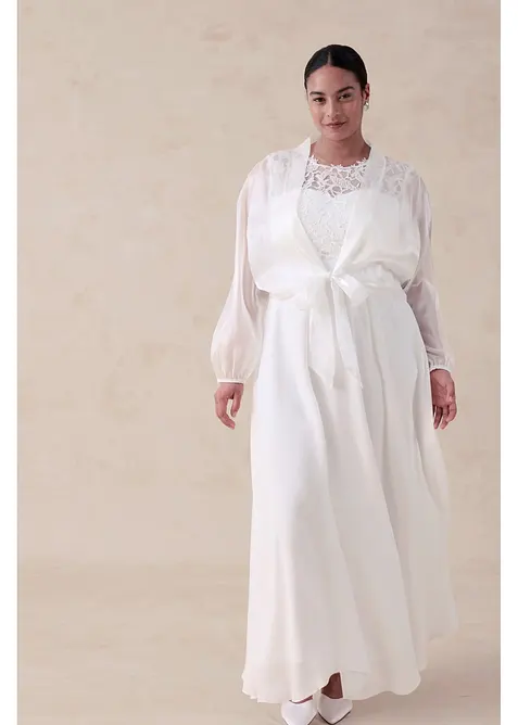 Bol&eacute;ro en tulle fin avec d&eacute;tail &agrave; nouer, bonprix