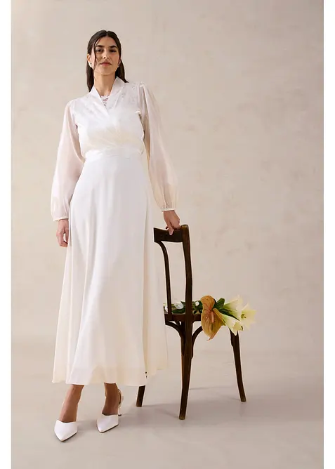 Bol&eacute;ro en tulle fin avec d&eacute;tail &agrave; nouer, bonprix