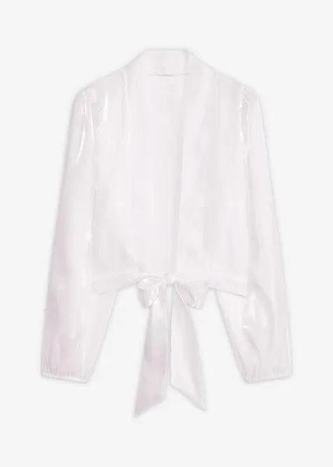 Bol&eacute;ro en tulle fin avec d&eacute;tail &agrave; nouer, bonprix