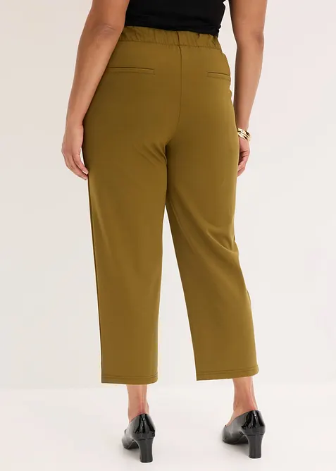 Pantalon barrel &agrave; pinces, bonprix