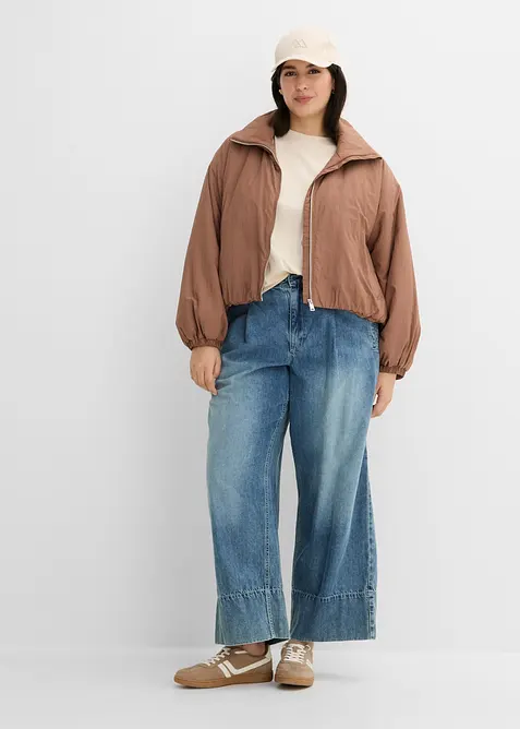 Wasserabweisender Blouson, Bubble-Saum, bonprix