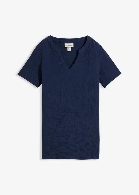 Tunique longue en gaze 100% coton, bonprix