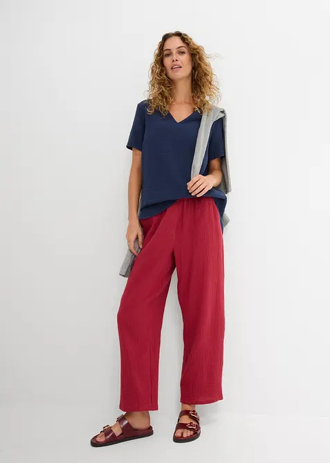 Tunique longue en gaze 100% coton, bonprix