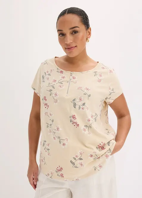 Oversize-Shirt aus Baumwoll-Mix, bonprix