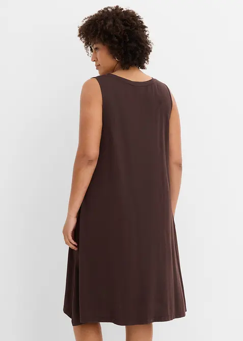 Robe en jersey &agrave; la&ccedil;age, bonprix