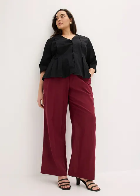 Pantalon palazzo en mati&egrave;re l&eacute;g&egrave;re et a&eacute;rienne, bonprix