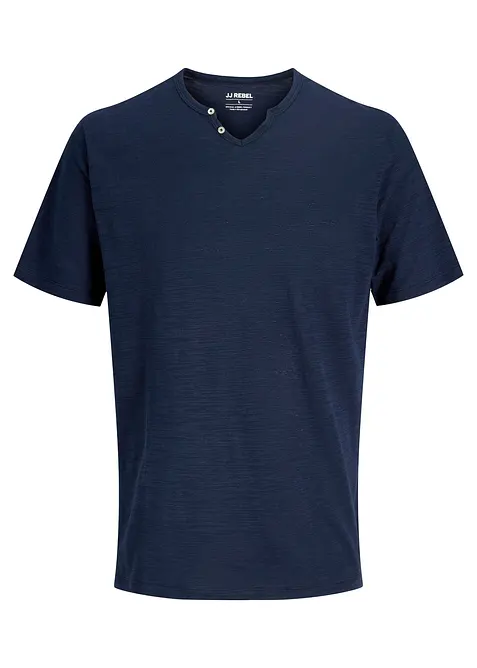 JJ REBEL Henleyshirt aus reiner Baumwolle, JJ REBEL