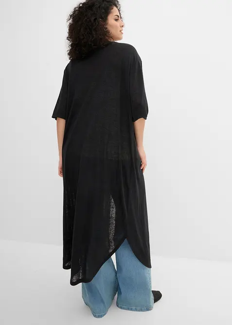 Strickmantel in Leinen-Optik, bonprix