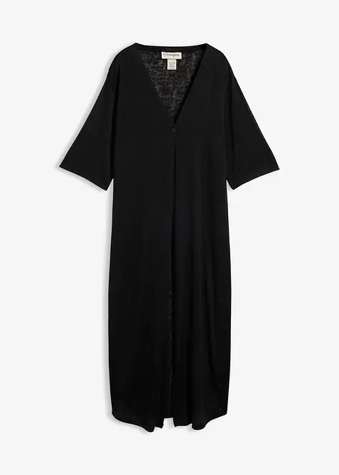 Strickmantel in Leinen-Optik, bonprix