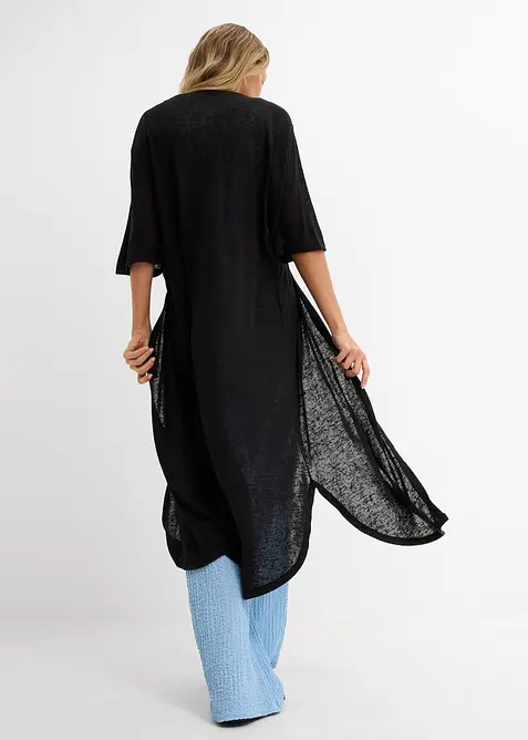 Strickmantel in Leinen-Optik, bonprix