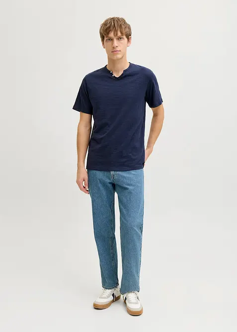 JJ REBEL Henleyshirt aus reiner Baumwolle, JJ REBEL