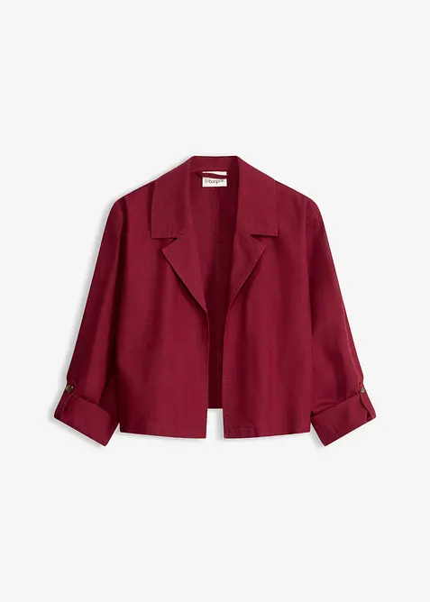 Blusenjacke aus Leinenmix, bonprix