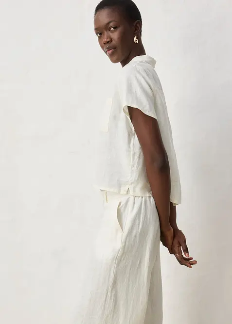 Jupe-culotte 100% lin, bonprix