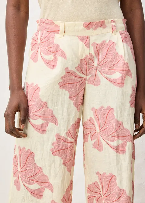 Marlenehose aus reinem Leinen, bonprix