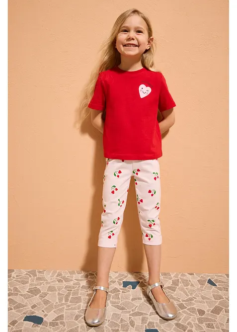 Capri-Leggings aus elastischem Bio-Baumwoll-Mix (3er Pack), bonprix