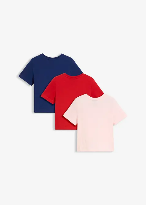 Lot de 3 T-shirts 100% coton, bonprix