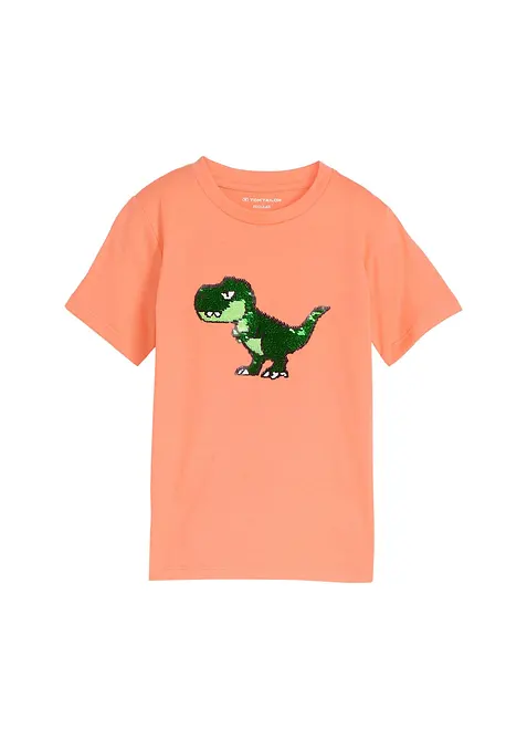 T-shirt Tom Tailor Dino avec sequins r&eacute;versibles, Tom Tailor