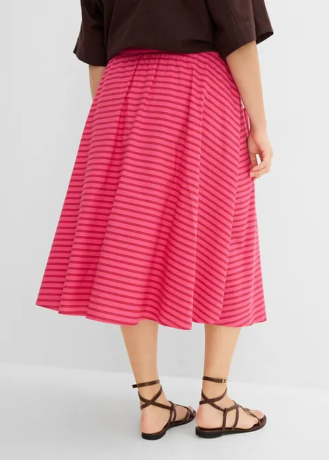 Jupe midi 100% coton, bonprix