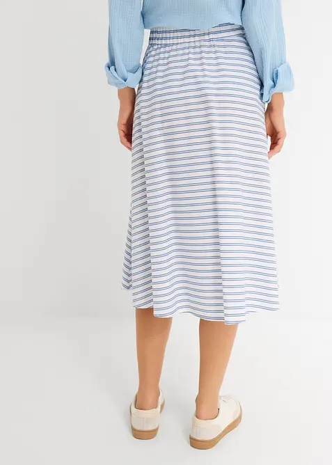 Jupe midi 100% coton, bonprix