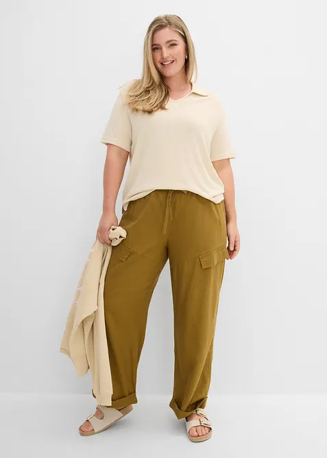 Pantalon style utility raccourci, bonprix
