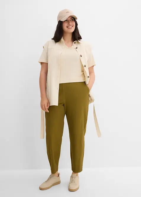 Pantalon ballon en twill, bonprix