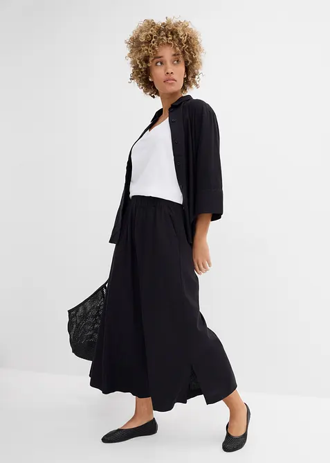 Palazzo-Hose aus Leinenmix, bonprix