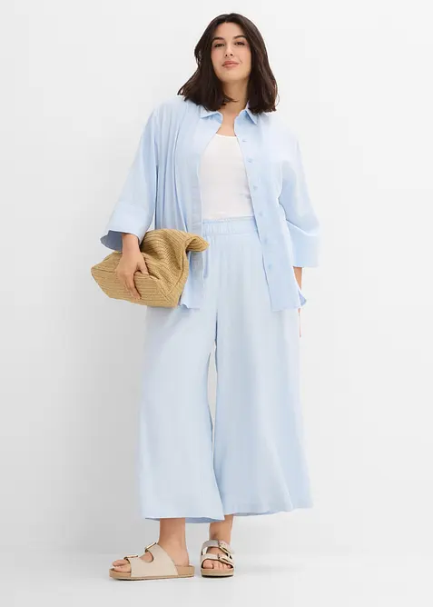Palazzo-Hose aus Leinenmix, bonprix