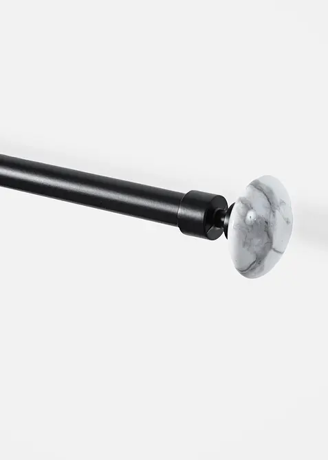 Tringle &agrave; rideaux t&eacute;lescopique avec bouts aspect marbre, bonprix