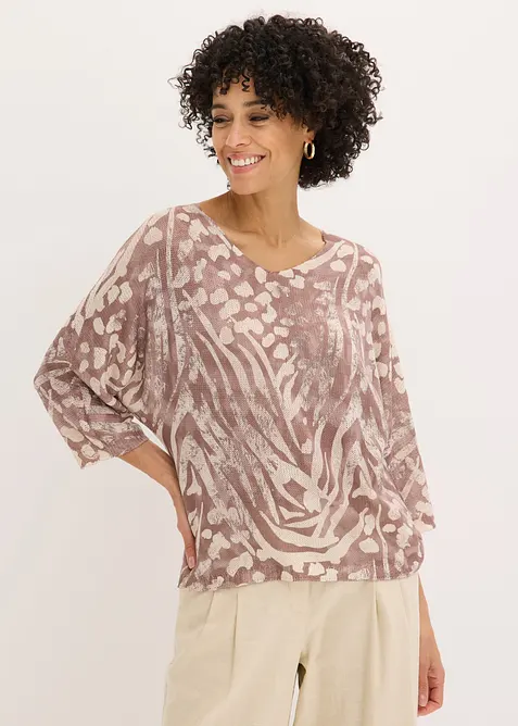 Pull  &agrave; manches chauve-souris, bonprix