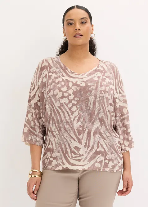 Pull  &agrave; manches chauve-souris, bonprix