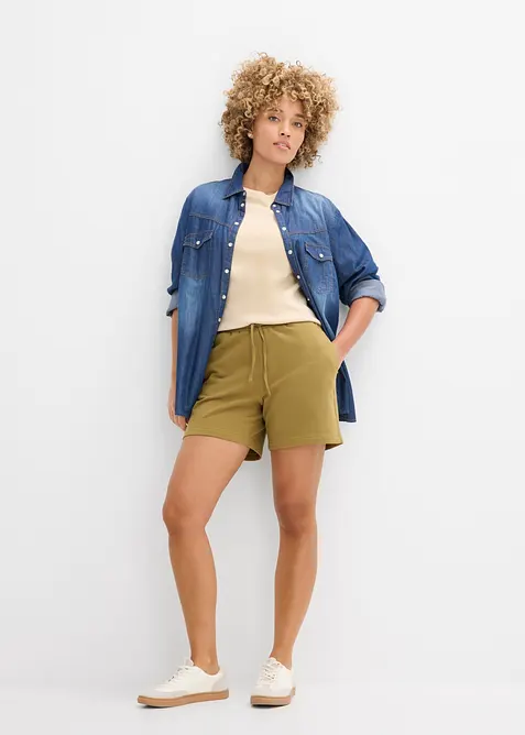 Sweat-Shorts aus reiner Bio-Baumwolle, bonprix