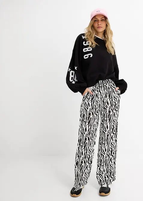 Schlupfhose aus flie&szlig;ender Viskose, bonprix