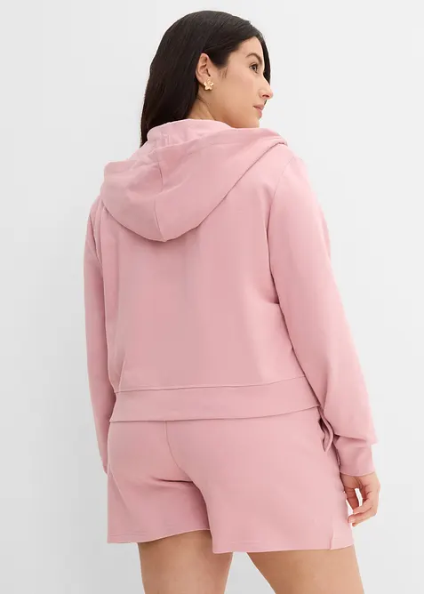 Sweatshirtjacke und Sweatshorts aus reiner Bio-Baumwolle (2-tlg.Set), bonprix