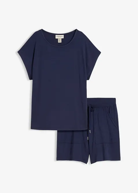Shirt und Shorts aus softem Viskose-Mix (2-tlg.Set), bonprix