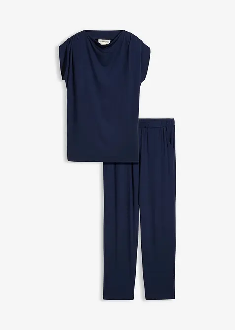 Shirt und Hose (2-tlg.Set)  aus Viskose-Mix, bonprix