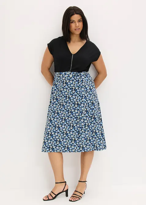 Robe midi en jersey viscose, bonprix