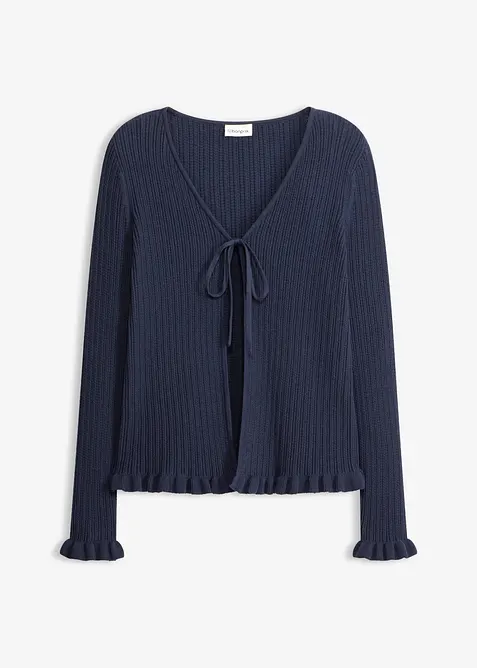 Feinstrickjacke aus Baumwoll-Mix, bonprix