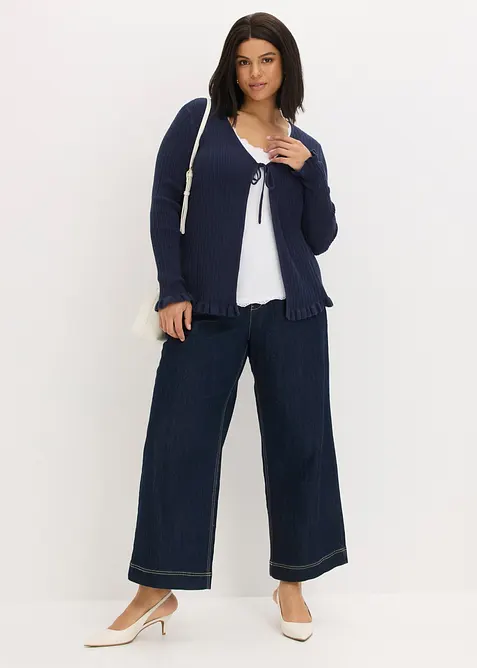 Feinstrickjacke aus Baumwoll-Mix, bonprix