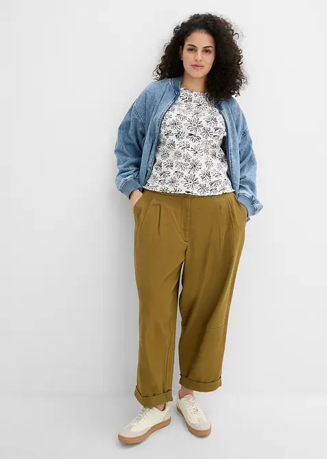 Pantalon ballon 100% coton, bonprix