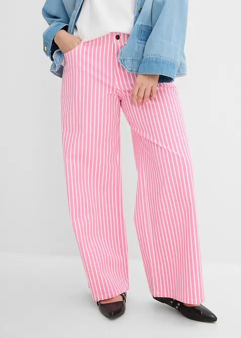 Pantalon en twill de coton extensible, bonprix