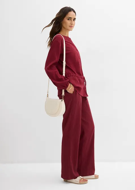 Bluse aus strukturiertem Crinkle, bonprix