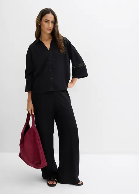 Bluse aus flie&szlig;ender Viskose, bonprix